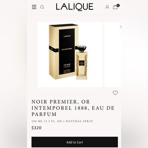 Noir Premier, Or Intemporel 1888, Eau de Parfum